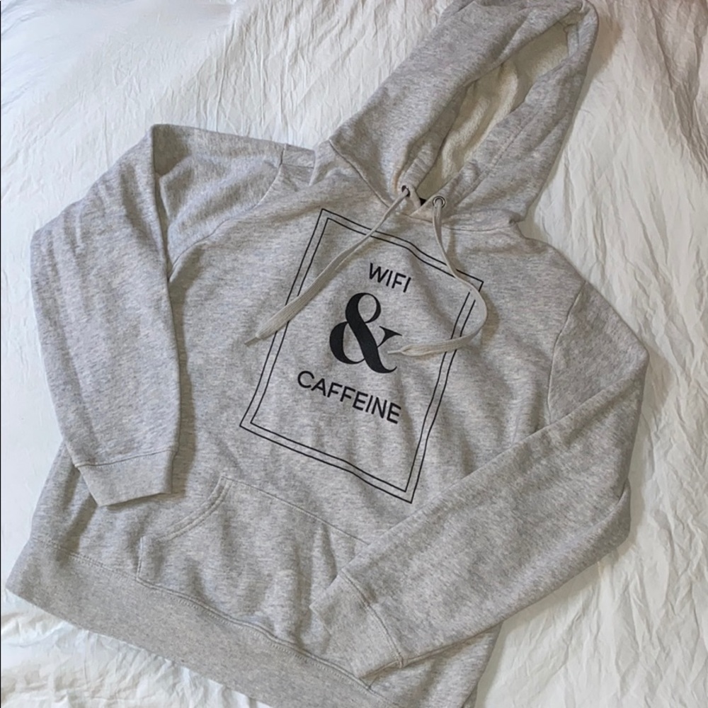 WIFI & CAFFEINE Hoodie - Grey